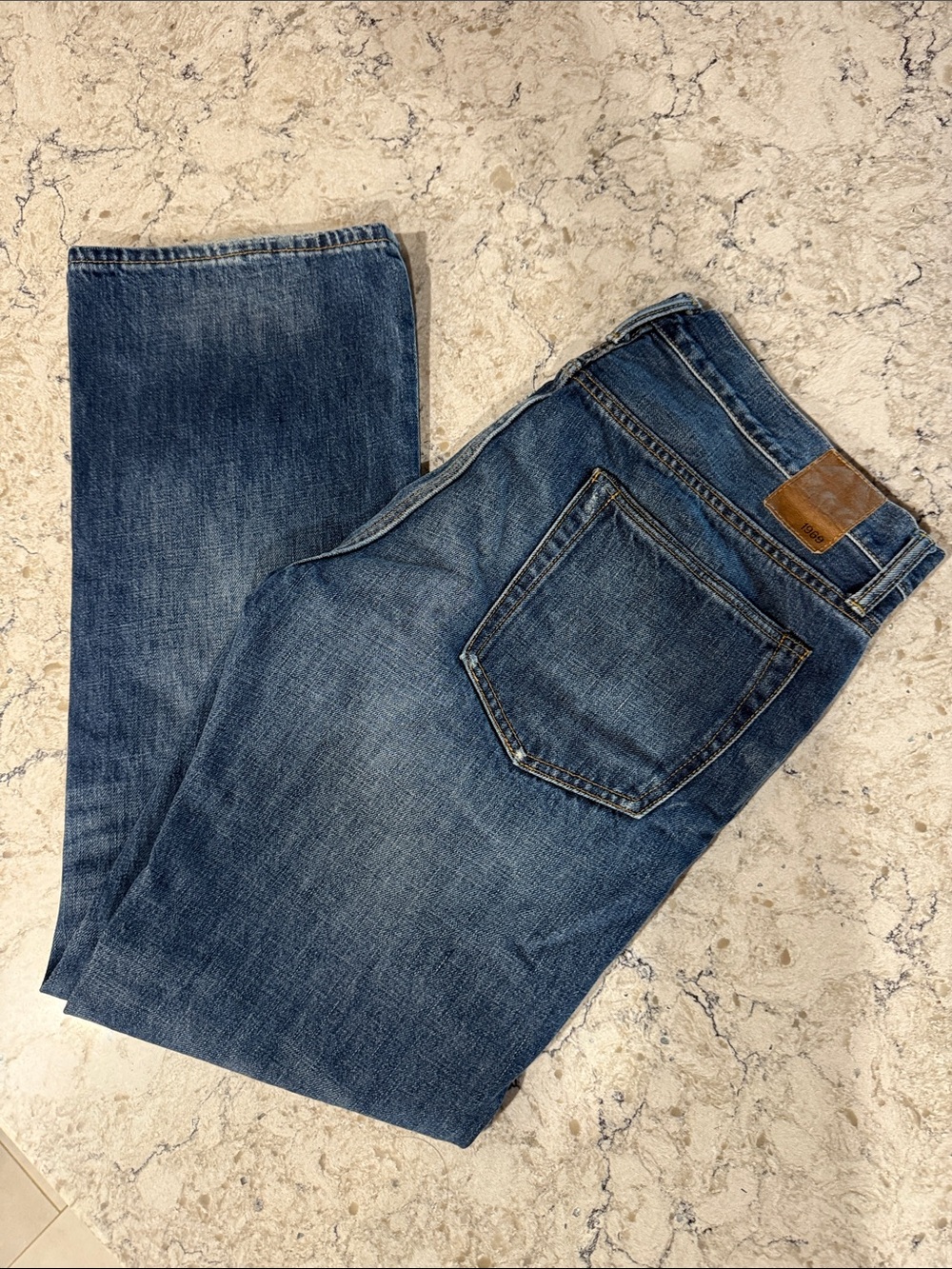 Classic Men's Blue Denim Jeans